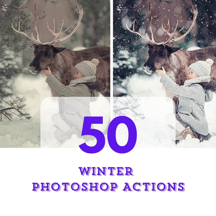 50 Winter Photoshop Actions