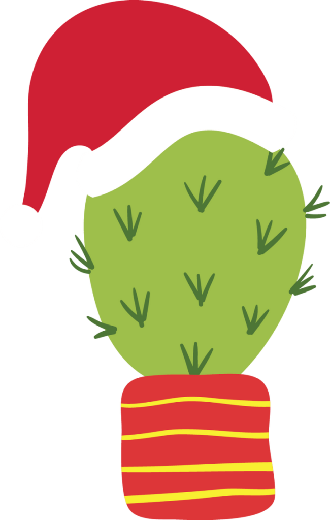 Cactus Christmas SVG 01