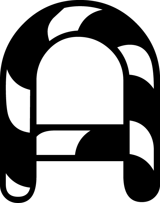
									Capital Letter A Candy Cane SVG