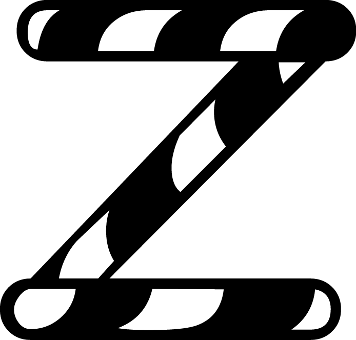 
									Capital Letter L Candy Cane SVG