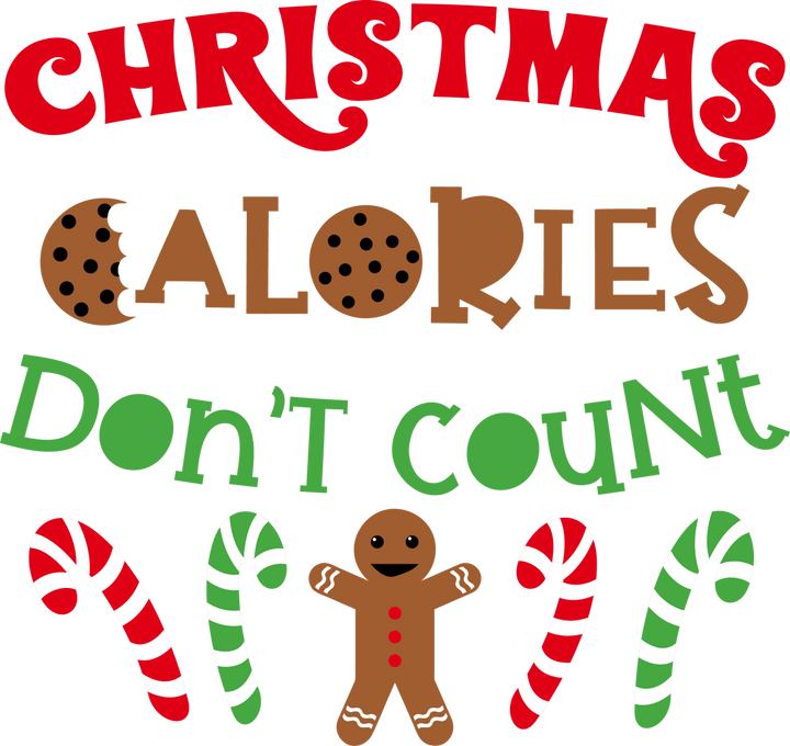 Christmas Calories Don’t Count Teddy Bear SVG