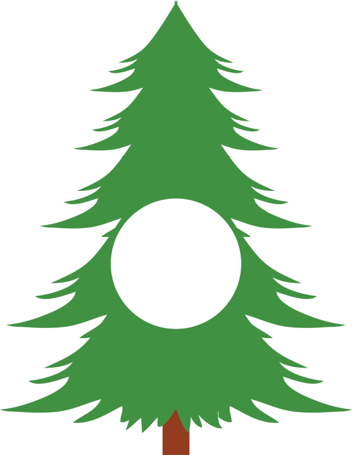 Christmas Tree Monogram SVG 02