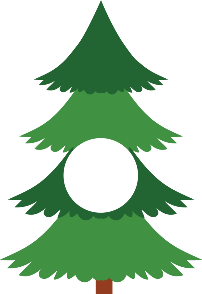 Christmas Tree Monogram SVG 03
