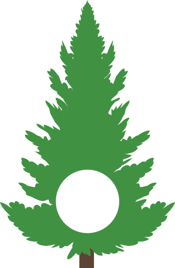 Christmas Tree Monogram SVG 04