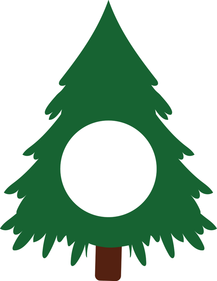 Christmas Tree Monogram SVG 05