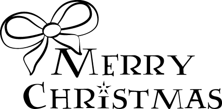 
									Merry Christmas Bow Decoration SVG