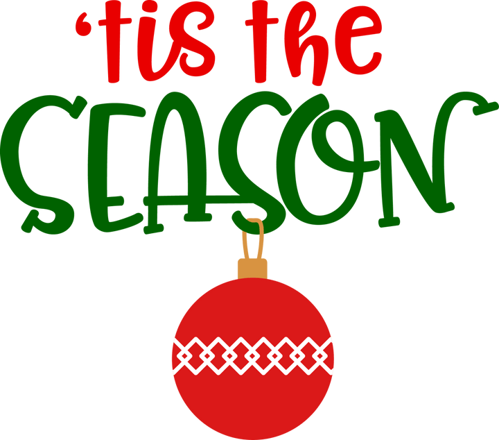 
									Tis The Season With Ball SVG