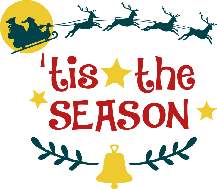 
									Tis The Season With Santa & Bell SVG