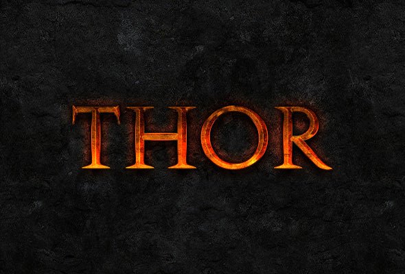 
									Fiery Thor Font Effect PSD Template